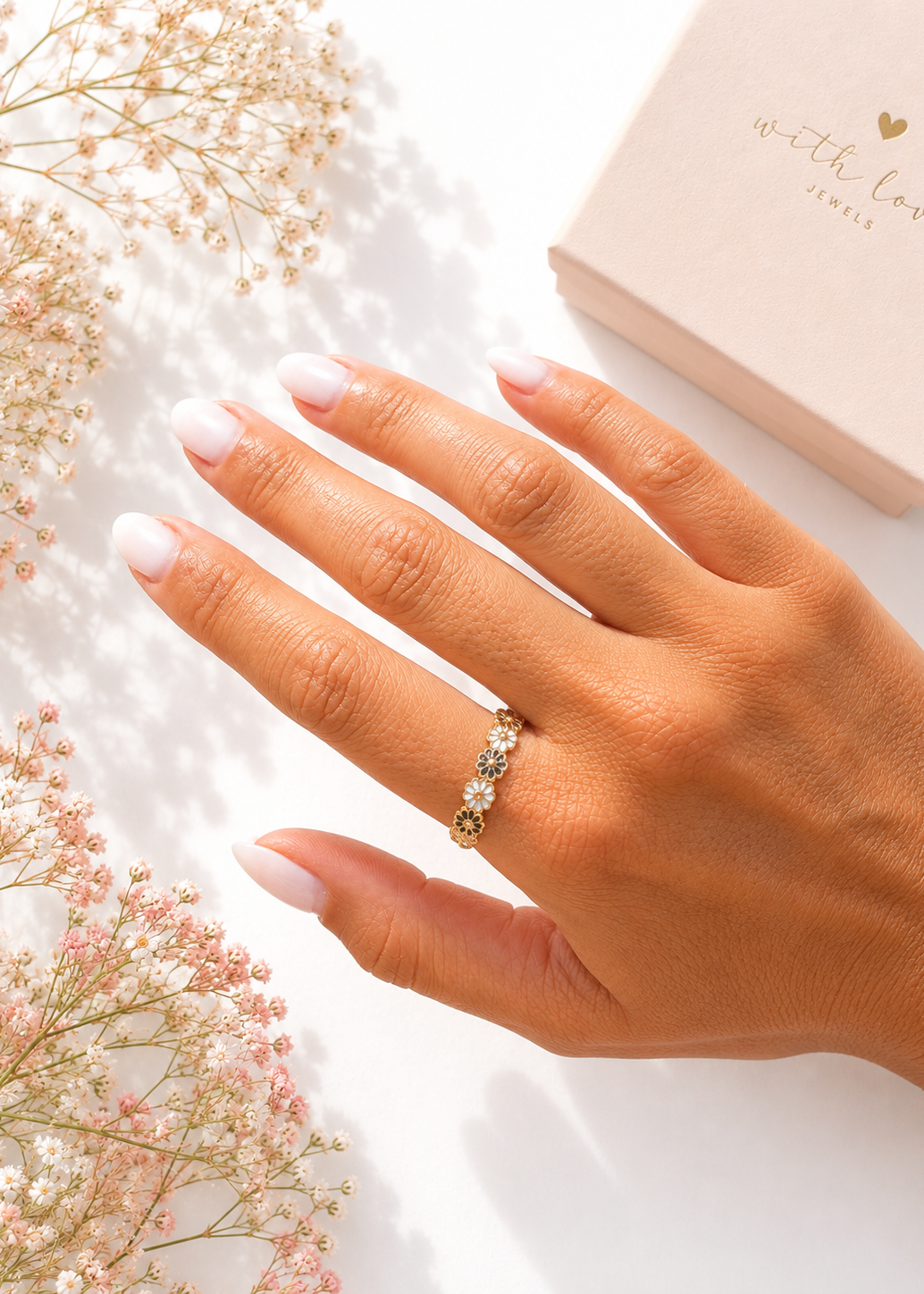 Anel Midnight Daisy