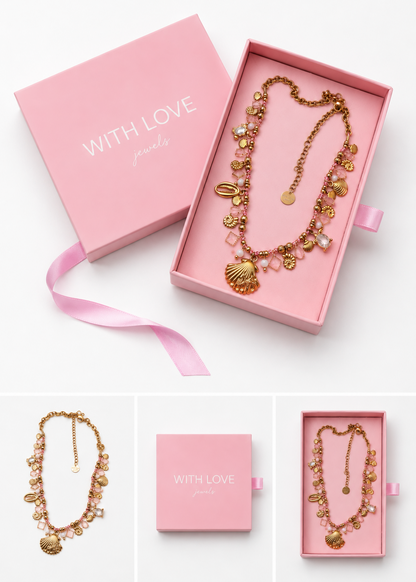 Colar Amalfi Rosa