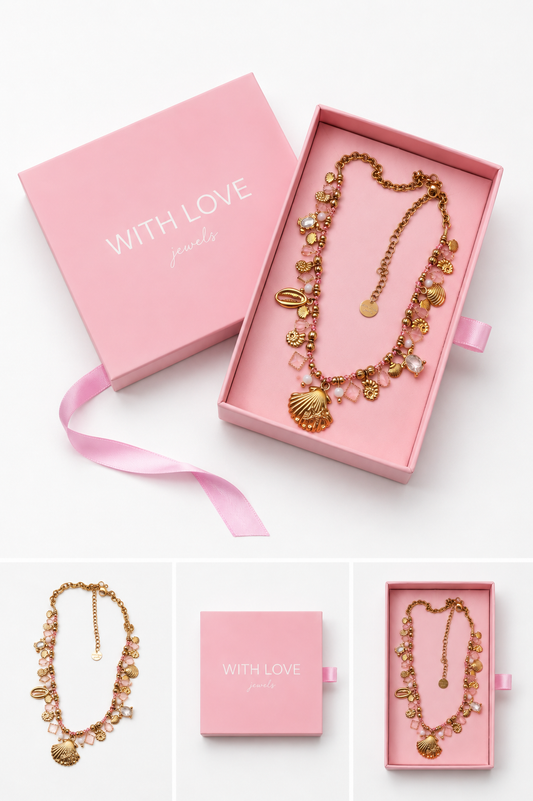 Colar Amalfi Rosa