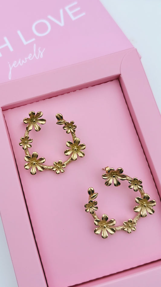 Brincos Tiara de Flores