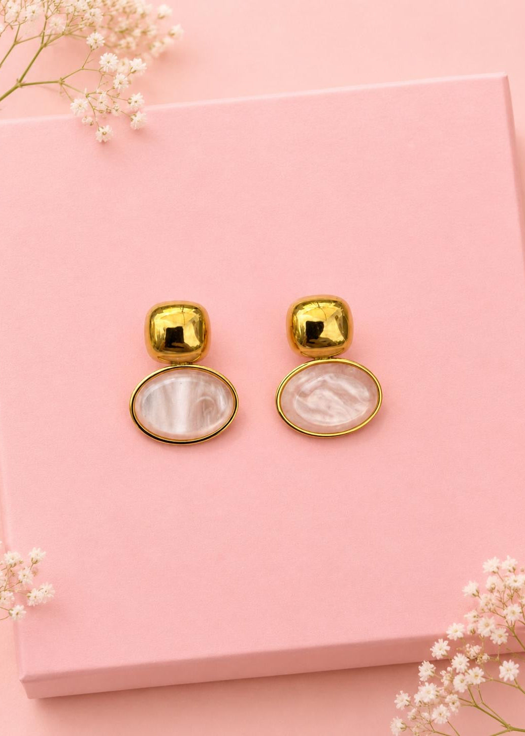 Brincos Rose Pearl