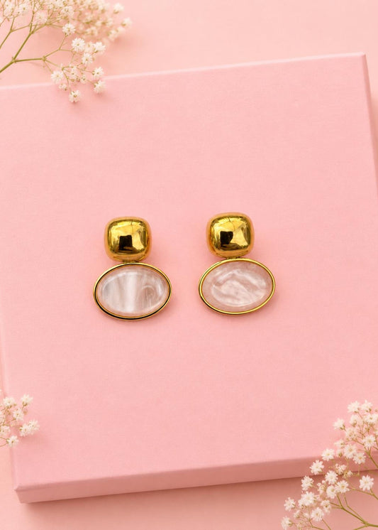 Brincos Rose Pearl