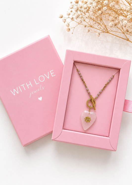 Colar Rosé Heart
