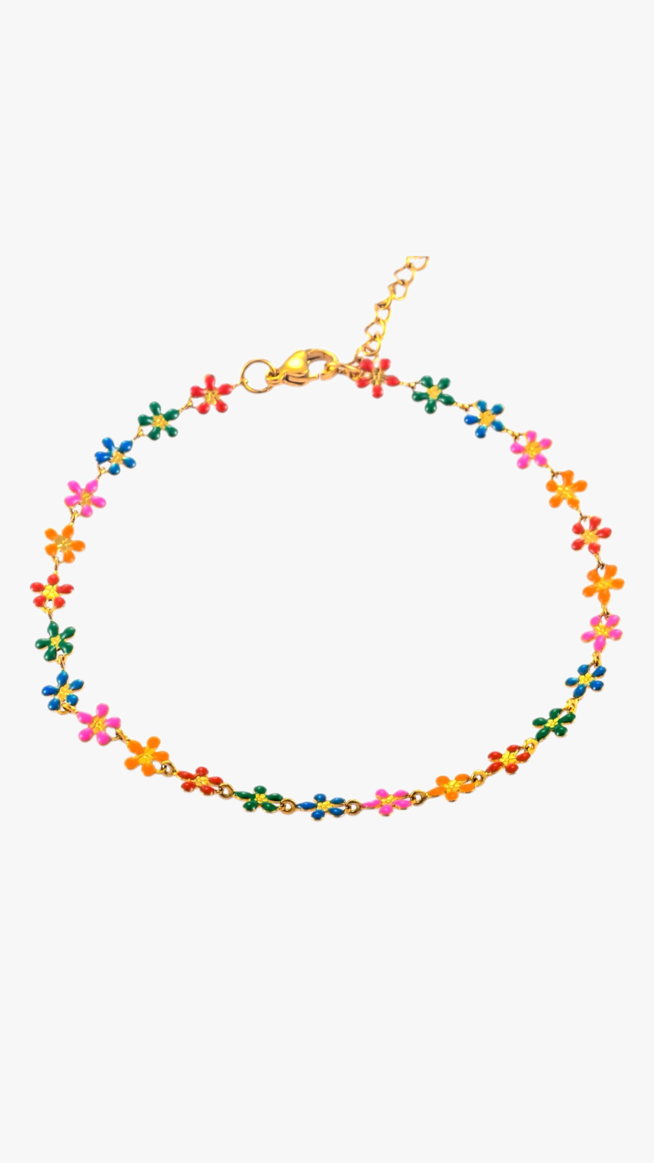 Pulseira Flores Colorida